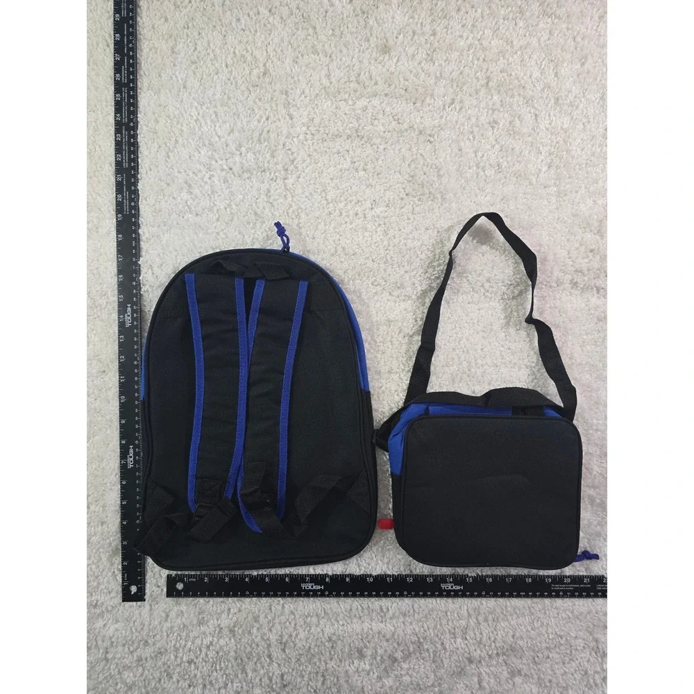 Marvel Avengers Backpack and Lunch Bag Set Blue Captain America Iron Man Hulk